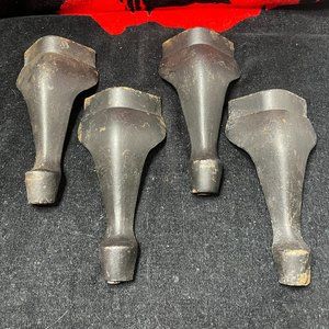 Vintage Cast Iron Legs. Set of 4. Approximately 9" High. Very Good Condition.